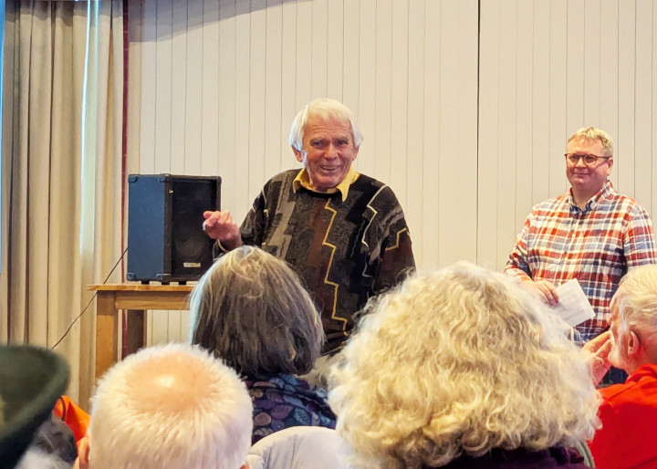 Brian John giving talk